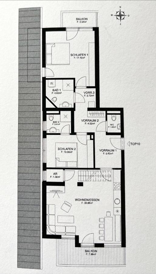 Larix Apartment Тамсвеґ Екстер'єр фото